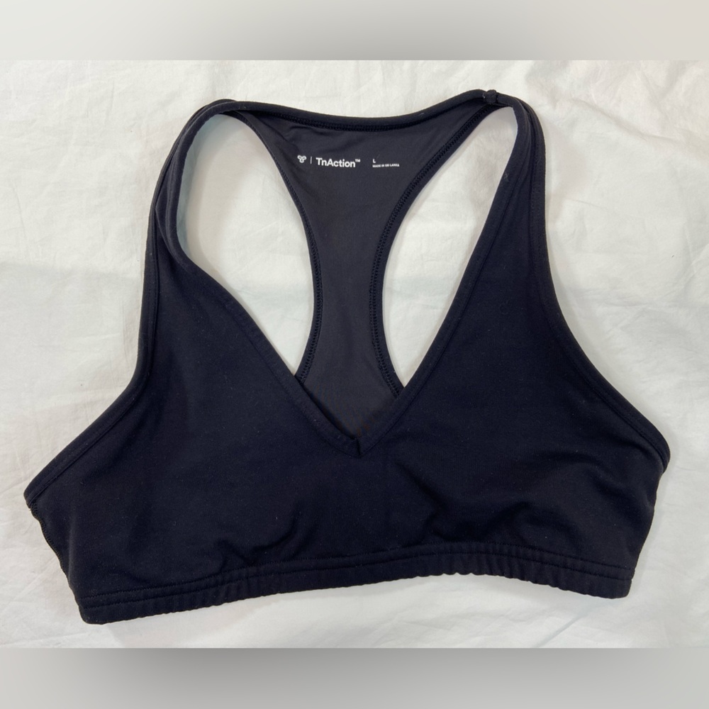 Aritzia TNAction Black Racerback Sports Bra size Large